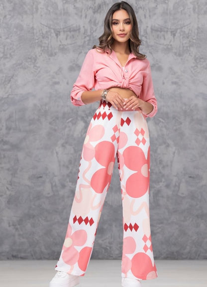 Printed palazzo pants