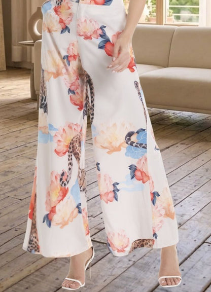 Pantalón palazzo estampado