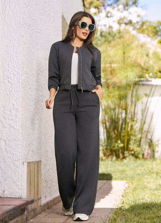 Set chaqueta y pantalón bota ancha