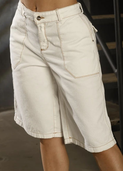 Bermuda shorts in indigo