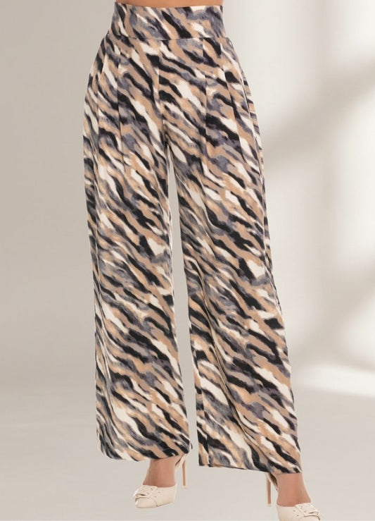 Pantalón palazzo animal print
