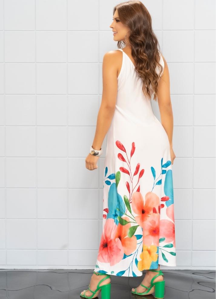 Long floral dress