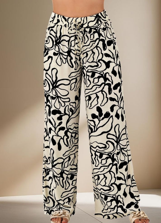 Pantalón palazzo estampado