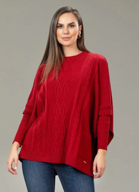Ruana capa con mangas - Ropa Colombiana by Victoria Herrera