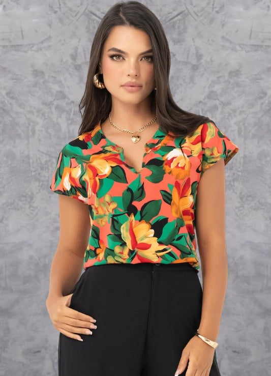 Short sleeve floral shirt