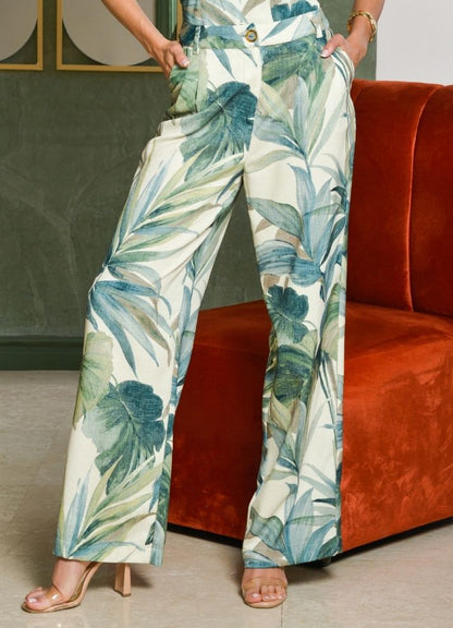 Printed palazzo pants