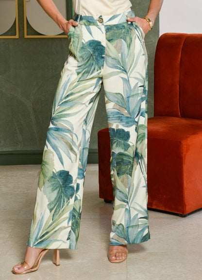 Printed palazzo pants