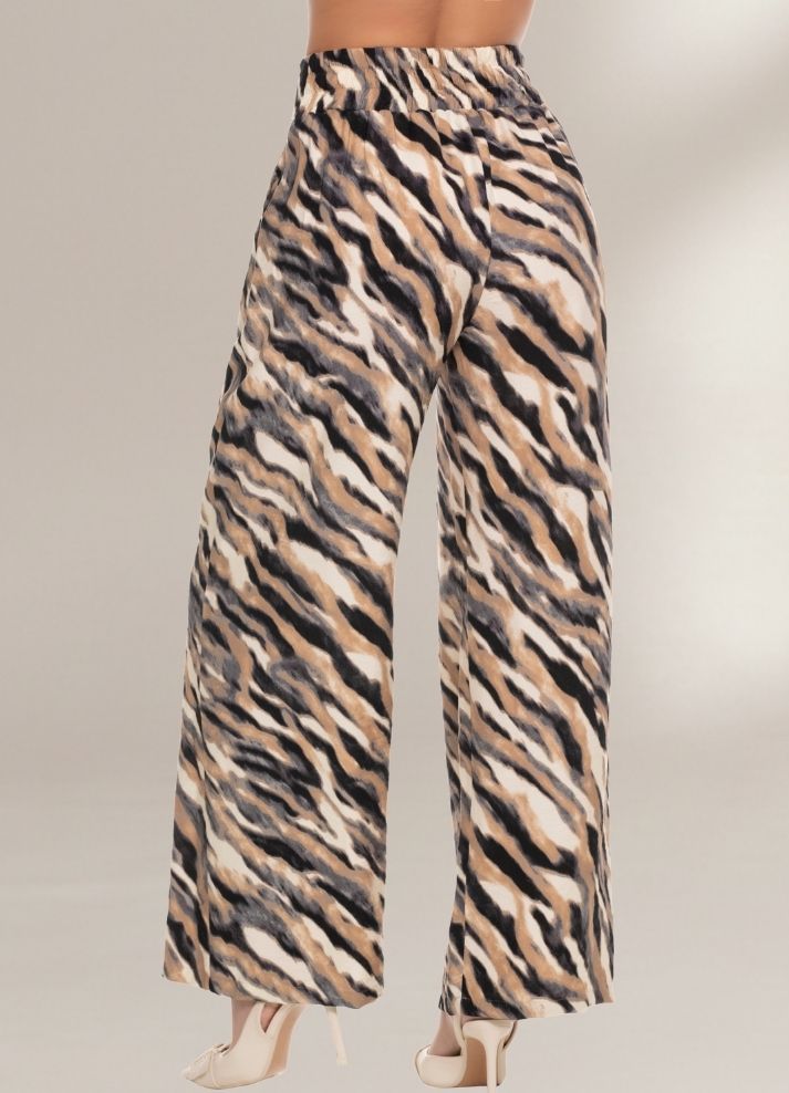 Pantalón palazzo animal print