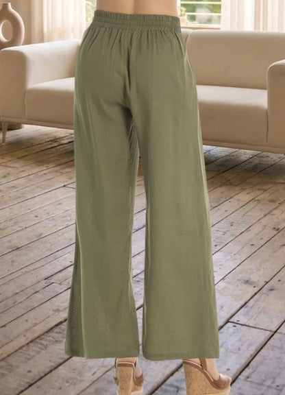 Pantalón palazzo lino