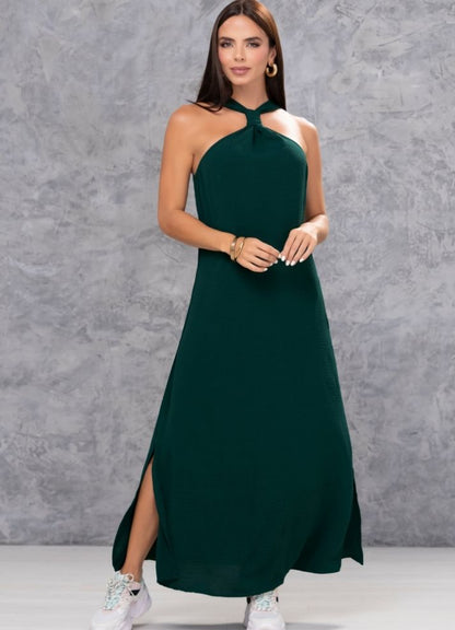 Long halter dress