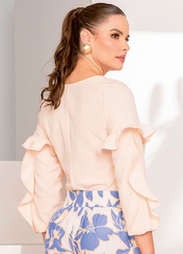 Blusa manga bolero ruffle