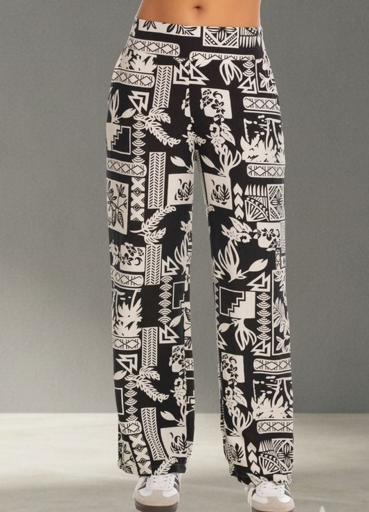 Pantalón palazzo estampado