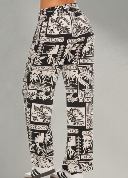 Printed palazzo pants