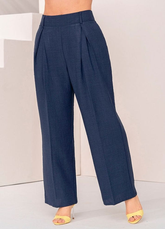 Pantalón palazzo con prenses
