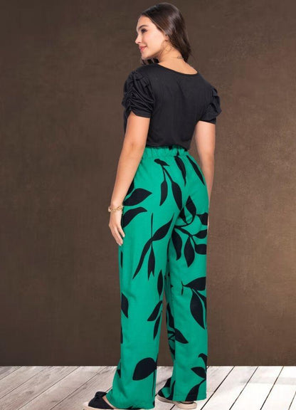 Printed palazzo pants