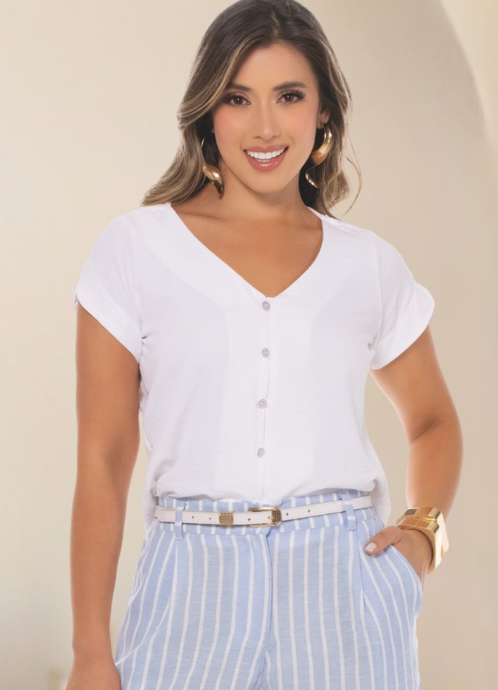 Blusa Camisera manga corta