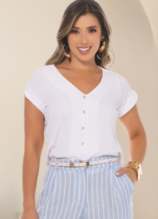 Blusa Camisera manga corta