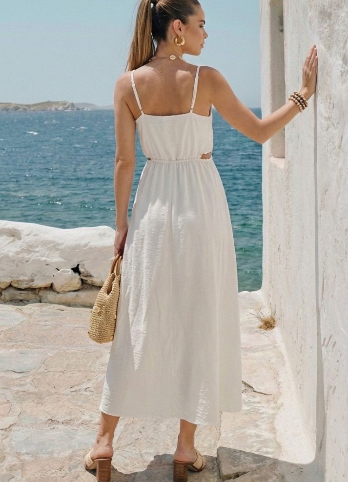 Vestido largo de tirantes