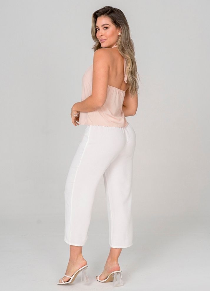 Pantalón culotte pretina alta