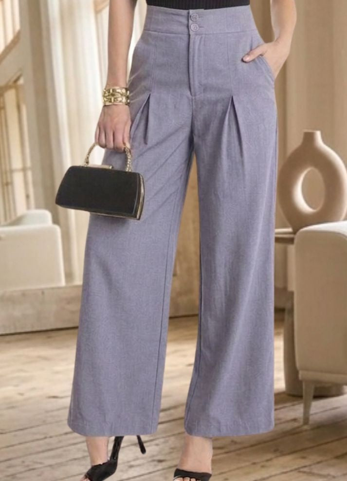 Pantalón palazzo con prenses