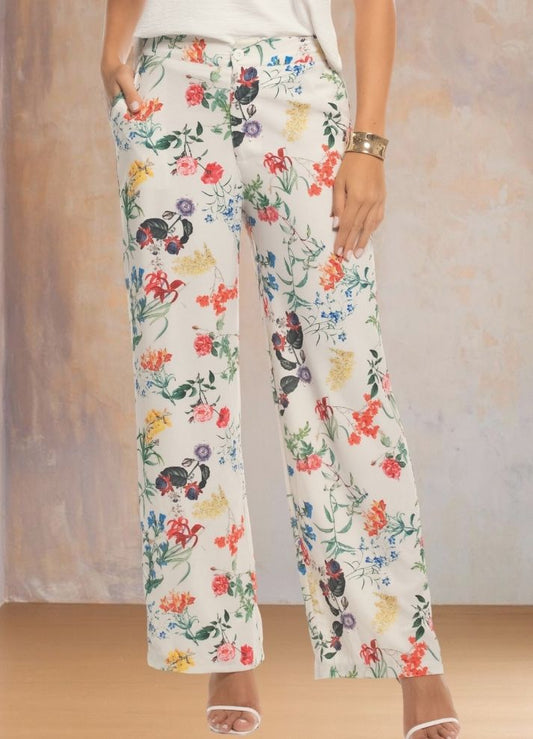 Pantalón palazzo estampado