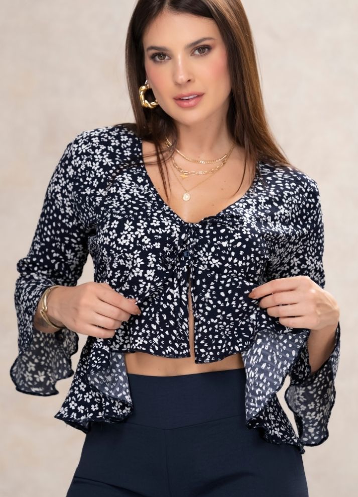 Blusa manga bolero