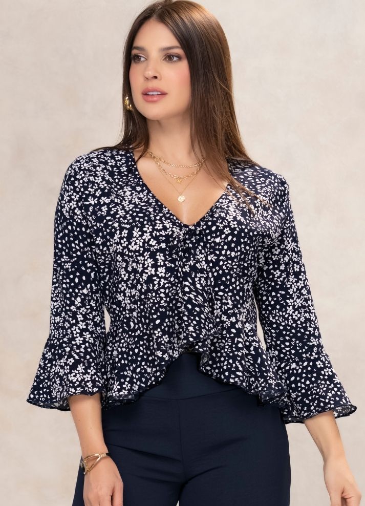 Bolero sleeve blouse