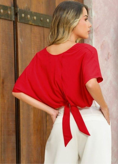 Ruffle sleeve blouse