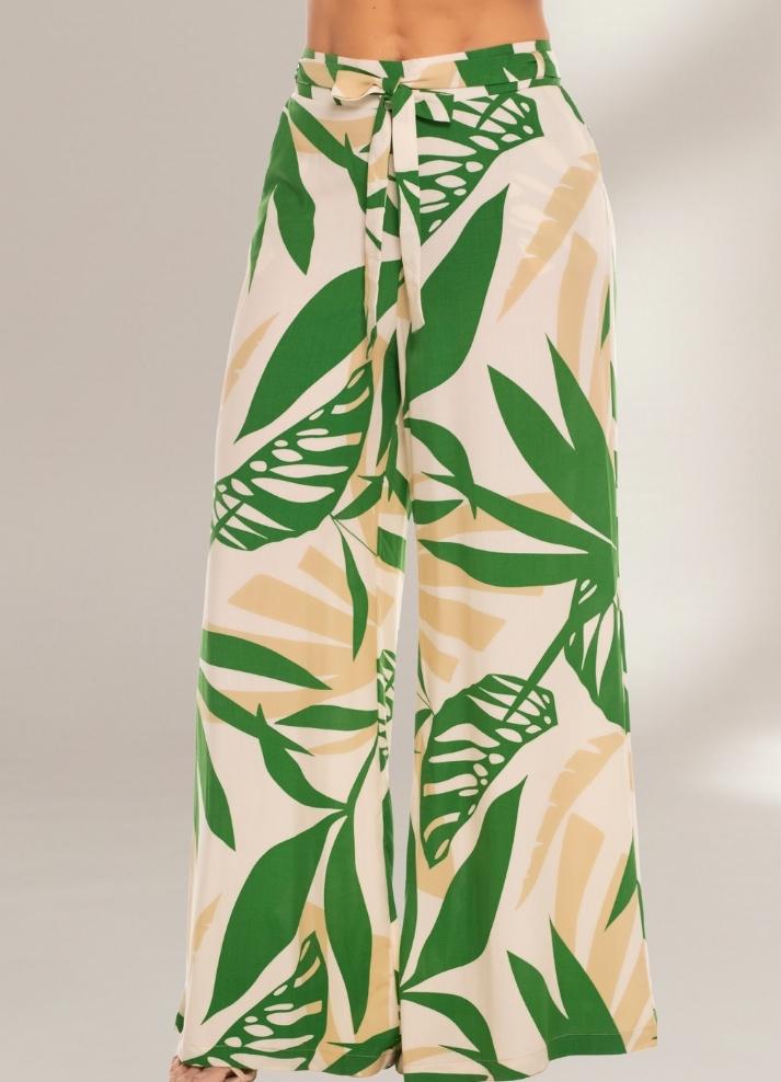 Pantalón palazzo estampado