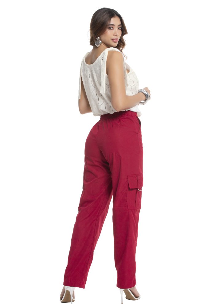 Blusa sin mangas cuello redondo algodón