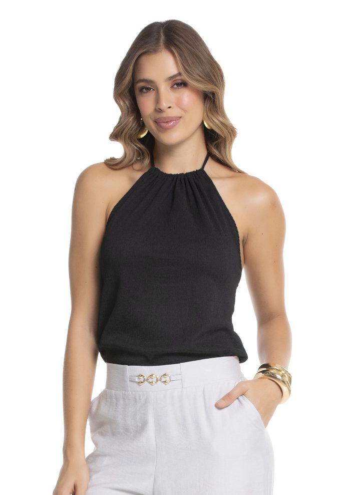 Blusa tipo halter