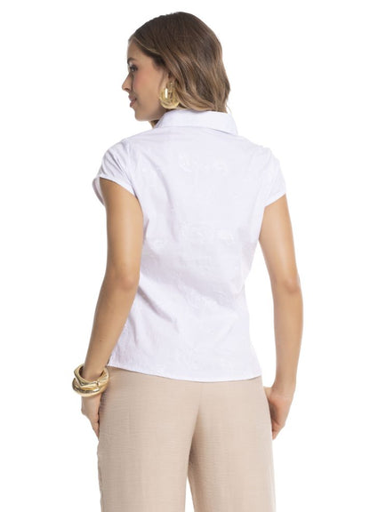 Camisa manga corta blanca
