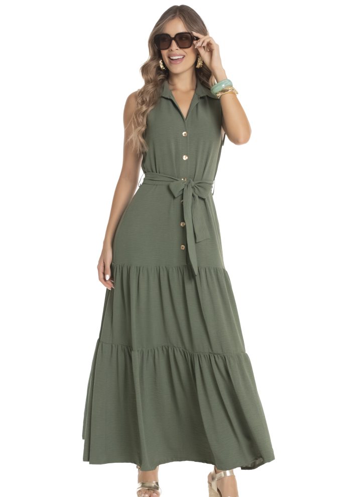 Long 3/4 sleeve dress