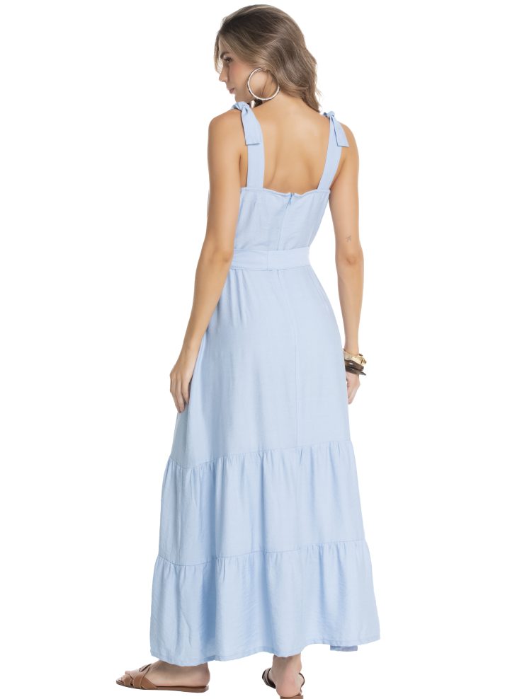 Vestido largo de tirantes