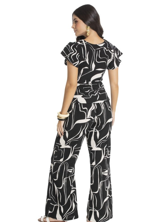 Set blusa y pantalón palazzo