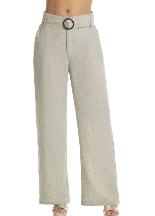 Pantalón bota ancha pretina alta