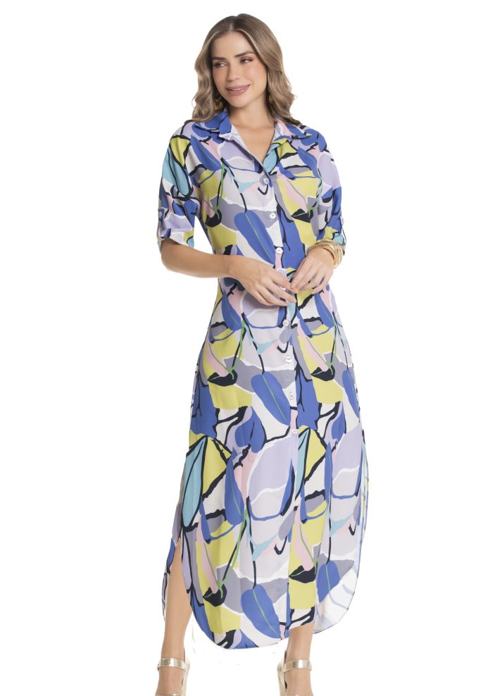 Long 3/4 sleeve dress