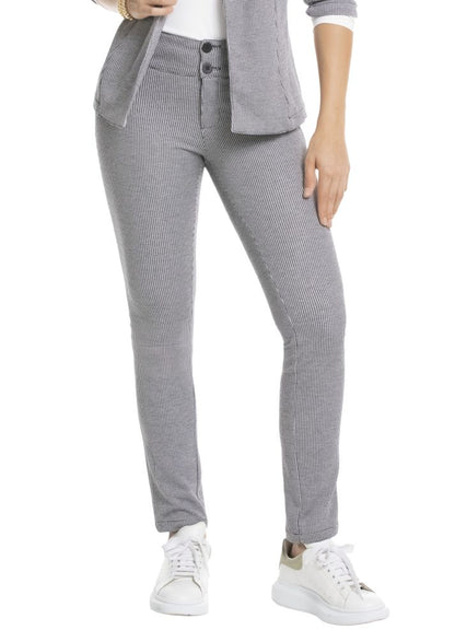 Pantalón bota skinny pretina alta