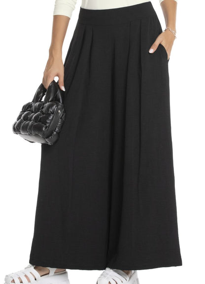Pleated palazzo pants