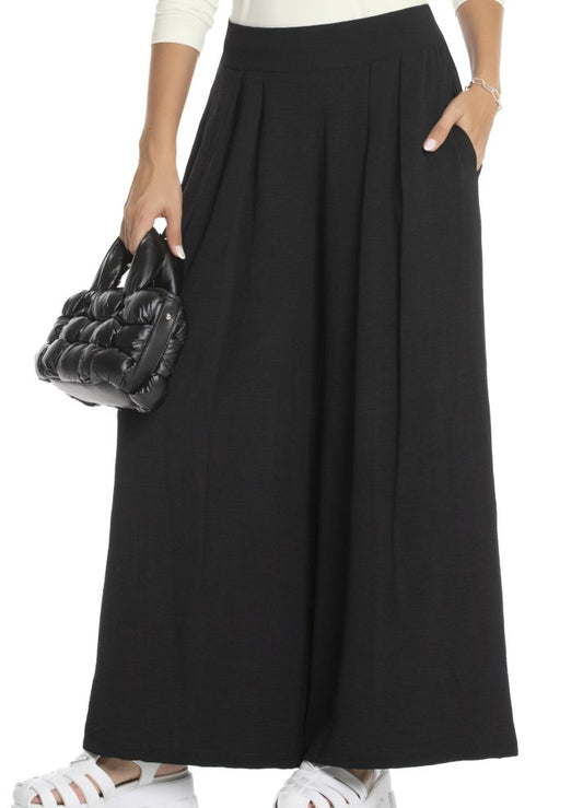Pleated palazzo pants