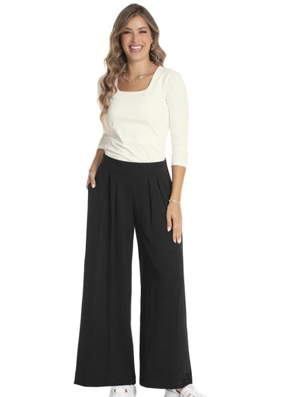 Pleated palazzo pants