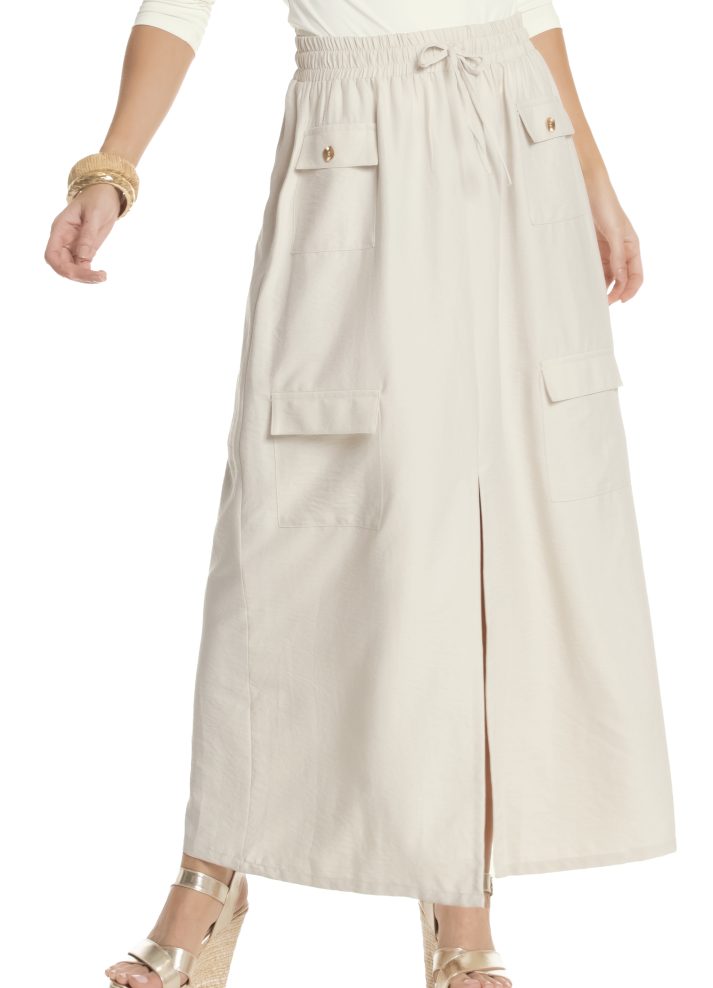 Falda larga tipo cargo