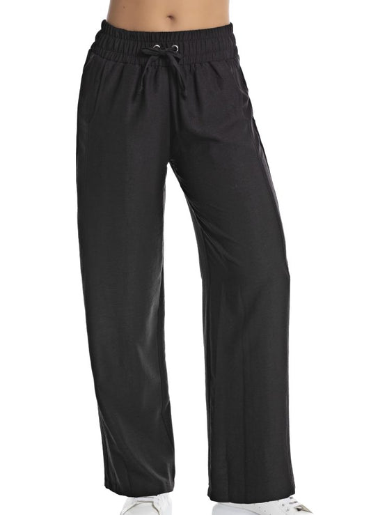 Pantalón bota ancha con cinturón