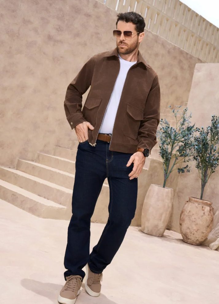 Chaqueta gamuza para hombre