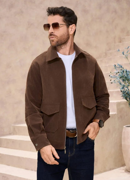 Chaqueta con bolsillos paño
