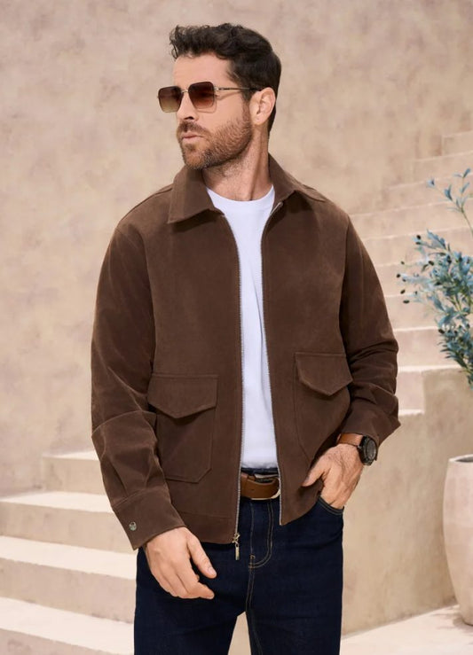 Chaqueta con bolsillos paño