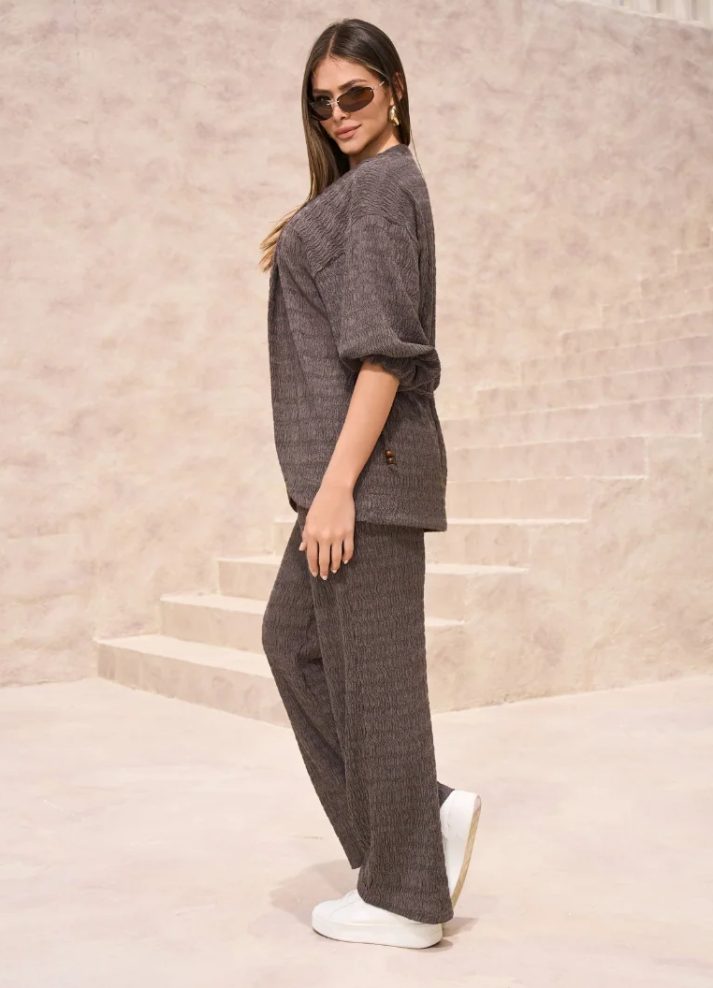 Set blusa manga 3/4 y pantalón
