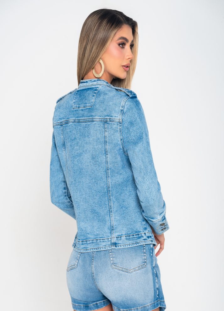Chaqueta Denim Azul Claro