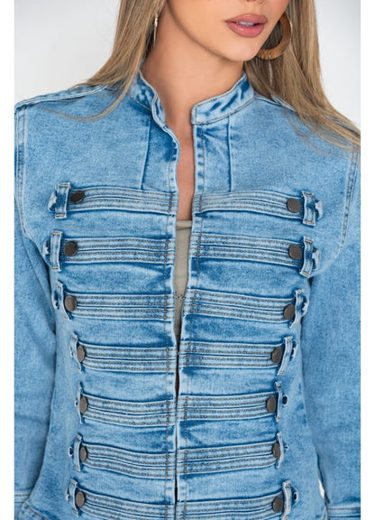 Chaqueta Denim Azul Claro