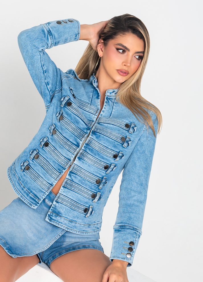 Chaqueta Denim Azul Claro